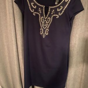 Bisou bisou blue and silver woman’s size 10 dress